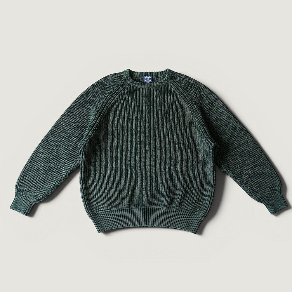 Vintage GAP Sweater Mens Large Green Ribbed Knit Crewneck Hong Kong Pullover